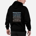 Bonus Papa Hoodie, Stiefvater Geschenk mit Aufschrift