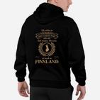 Deutsch-Finnland Herz Schwarz Hoodie, Liebesbeweis Design