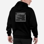 Elektriker Hoodie Schwarz, Lustige Berufsdefinition