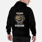 Fische Sternzeichen Hoodie Schwarz mit Spruch und Grafik, Astrologie Tee