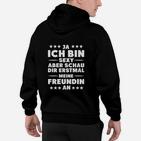 Ja, Ich Bin Sexy Partner-Hoodie, Schwarzes Hoodie mit Spruch