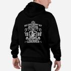 Jahrgang 1986 Legenden Hoodie, Herren Schwarz mit Spruch