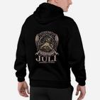 Juli Stolz Geburtstags-Hoodie, Adler Motiv & Slogan Design