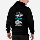 Liebe zwischen Vater und Sohn Hoodie, Schwarzes Tee mit Botschaft