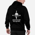 Meeresthema Herren Hoodie, Kind des Meeres Aufdruck