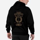 Patriotisches Hoodie Herren Deutschland-Chile, Herz Heimat Motiv