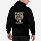 Personalisiertes Geburtstags-Hoodie, 16. November Adler-Motiv