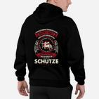 Schütze Sternzeichen Hoodie - Schwarz mit Motiv & Spruch