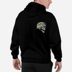 Schwarzes Herren Hoodie mit buntem Totenkopf-Motiv, Stylisches Tee