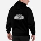 Schwarzes Herren Hoodie mit Ehefrau Witz, Lustiges Spruch-Hoodie