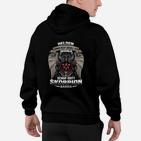 Schwarzes Herren Hoodie mit Skorpion-Motiv, Spruch für Sternzeichen Fans