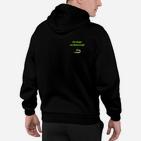 Schwarzes Hoodie Ich helfe am Computer, Lustiges IT-Support Hoodie