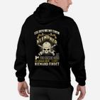 Schwarzes Klempner Hoodie mit Totenkopf, Humorvoller Spruch