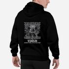 Schwarzes Motorrad & Adler Grafik Hoodie, Jahrgang 1968 Design