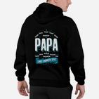 Schwarzes Vatertags-Hoodie PAPA - und immer da! für Väter