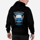 Schweizer von Geburt Luzerner von Gottes Gnade Hoodie für Herren, Schwarz