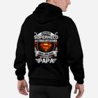 Superheld Papa Schwarzes Hoodie, Perfekt Zum Vatertag