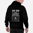 Tätowierte Erzieherin Hoodie, Tattoo Motiv Schwarzes Tee für Erzieherinnen