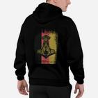 Vintage Thorshammer Hoodie im Distressed-Look, Germanisches Mythos-Tee