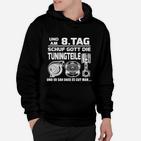 Am 8. Tag schuf Gott Tuningteile Hoodie, Lustiges Auto Tuning Hoodie für Herren