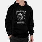 Amerikanische Legende Native Spirit Hoodie, Adlerfeder Kopfschmuck Design