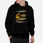 Angler Angeln Kinder Forelle Karpfen Hecht Stör Hoodie