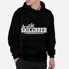 Apres-Skilehrer Grafik Hoodie Schwarz, Lustiges Wintersport Tee