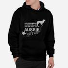 Aussie Hunde Glitzer Hoodie, Lustiges Hundehaare Spruch Design