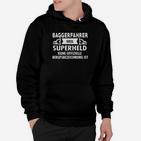 Baggerfahrer Superheld Hoodie, Lustiges Berufsshirt