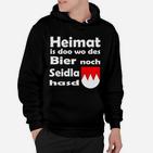 Bairisches Dialekt Hoodie Heimat & Bier Seidla