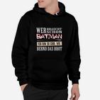 Bernd das Brot Lustiges Hoodie: Cool wie Bernd, wer braucht Batman? - Schwarz