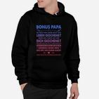 Bonus Papa Hoodie Liebevolle Botschaft Personalisiert