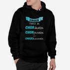 Chor-Themen Hoodie Schwarz, Lustiges Wortspiel für Sänger