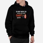 Dartspieler Hoodie Schwarz mit Slogan Nicht Du ohne Darts