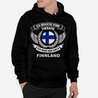 Finnland Spruch Hoodie Ich brauche keine Therapie, nur Finnland