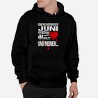 Geburtstags-Hoodie Besserwisser Juni, Herz-Design