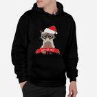 Grumpy Cat Santa Lass es Nein Festliches Hoodie, Weihnachten