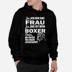 Humorvolles Damen Hoodie: Boxer Hund & Spruch für Hundefreundinnen