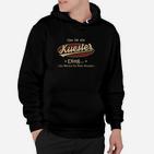 Kuester-Ding Slogan Hoodie Schwarz, Klassisches Design