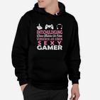 Lustiges Gaming-Hoodie Sexy Gamer Witwe Vergeben, Schwarz