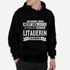 Lustiges Hoodie 'Nicht geil machen - Mit einer Litauerin', Witziges Statement