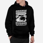 Lustiges Kitesurfen Hoodie Im Kopf beim Kitesurfen für Wassersportfans