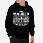 Lustiges Maurer Hoodie Ich bin Maurer: Fahrrad in Flammen, Witziges Design