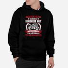 Motorrad-Fan Hoodie Schwarz, Kindheitserinnerungs Spruch