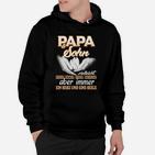 Papa-Sohn Partnerlook Hoodie 'Herz und Seele', Handschlag-Design in Schwarz