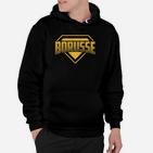 Schwarz-goldenes Borusse Hoodie, Sportdesign für Fans