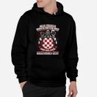 Schwarzes Hoodie mit Bayerischem Spruch, Wappen-Design