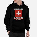 Schweizer Flagge Hoodie: Patriotisch mit Kreuz & Spruch