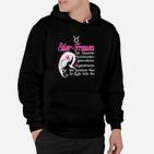 Stier Frauen Schwarzes Hoodie, Komplimente Design für Damen