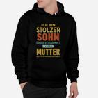 Stolzer Sohn Hoodie, Schwarzes Tee für tolle Mutter